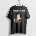 Premium Crazy Cat Man Photo T Shirts