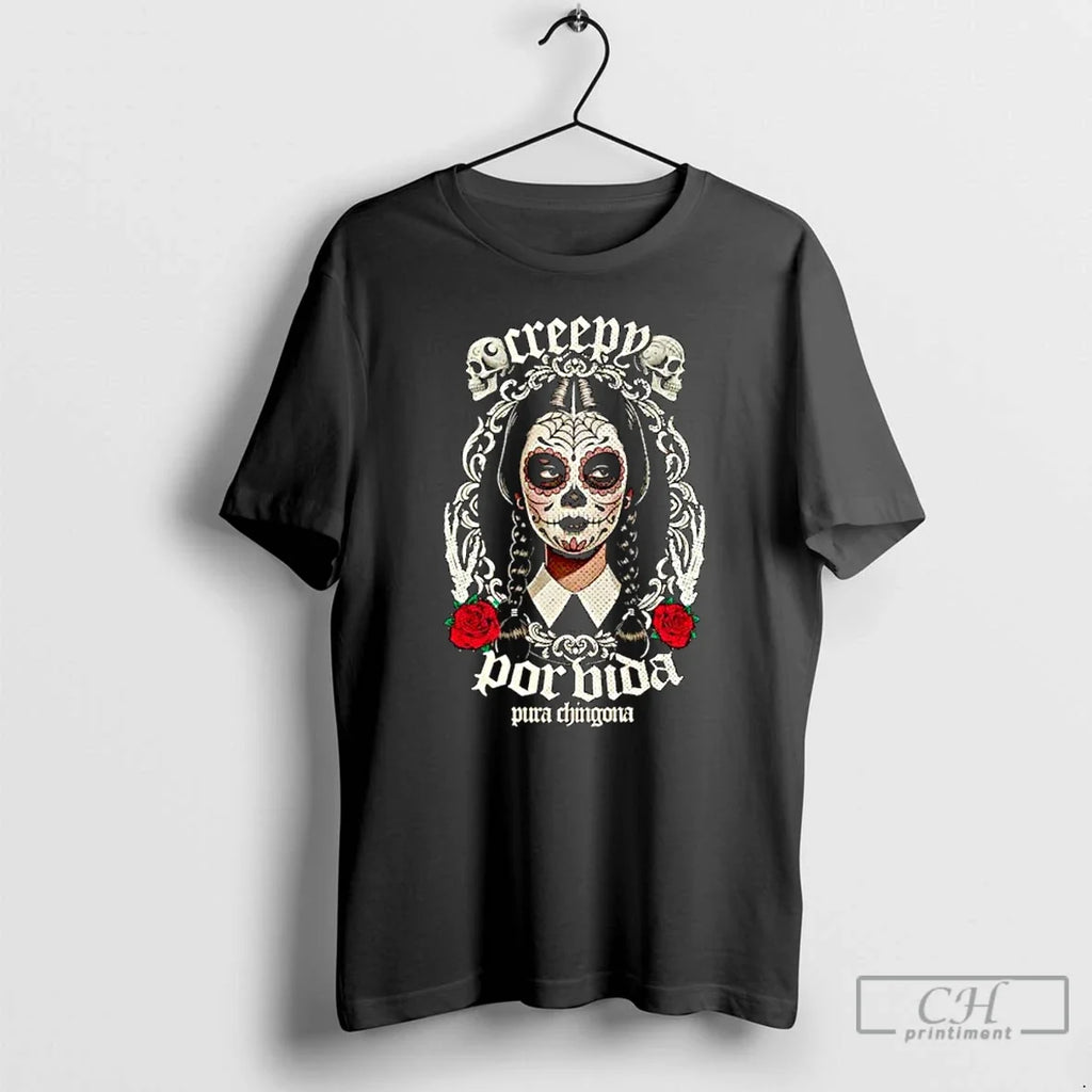 Premium Creepy Por Vida Los Muertos Ornaments T Shirts