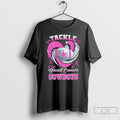 Premium Dallas Cowboys Breast Cancer Awareness Tackle Heart T Shirts
