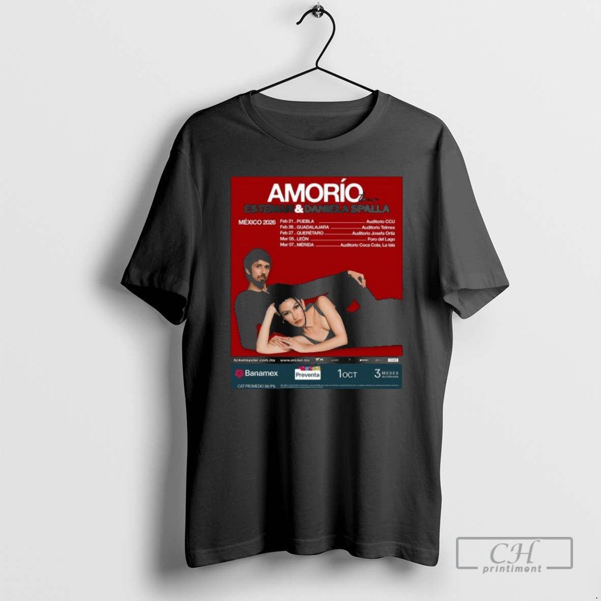 Premium Esteman Daniela Spalla Amorio Tour Mexico 2026 Shirt Sweater