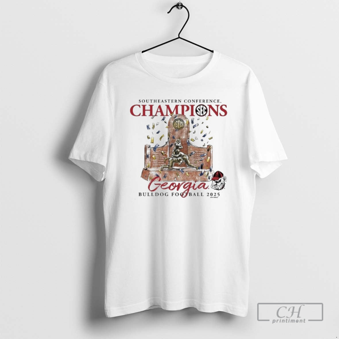 Premium Georgia Bulldogs 2025 Sec Football Champions Trophy Shirt Sweater