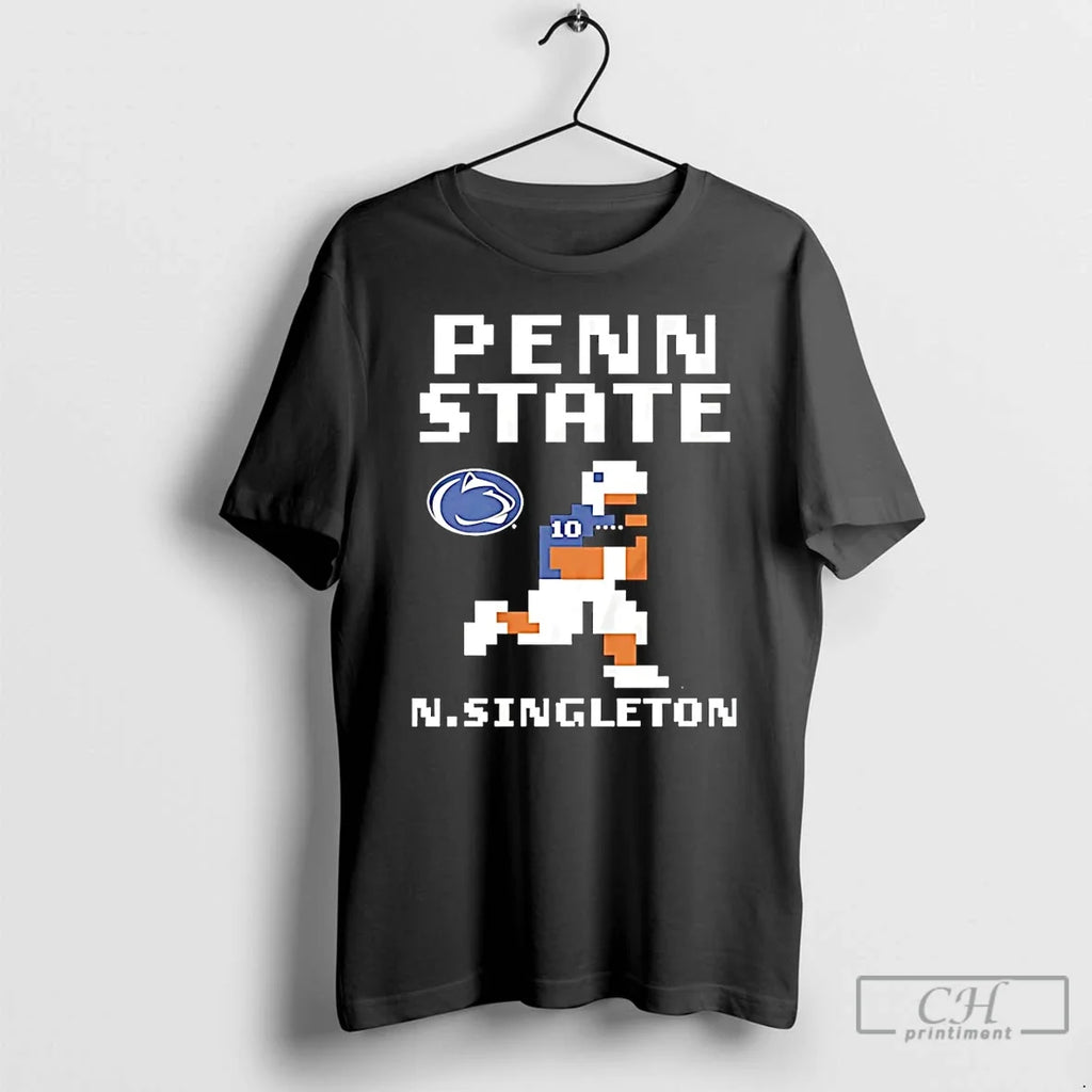 Premium Nicholas Singleton Penn State Nittany Lions Football Retro Baller T Shirts