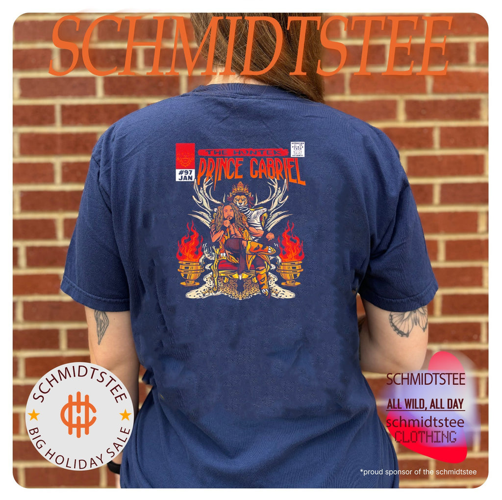 Prince Gabriel The Hunter comic cover style shirt