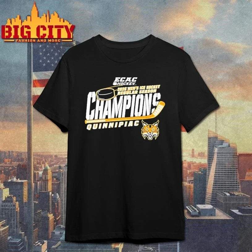 Quinnipiac Men’s Ice Hockey 2026 ECAC Regular Season Champions logo Shirt Unisex