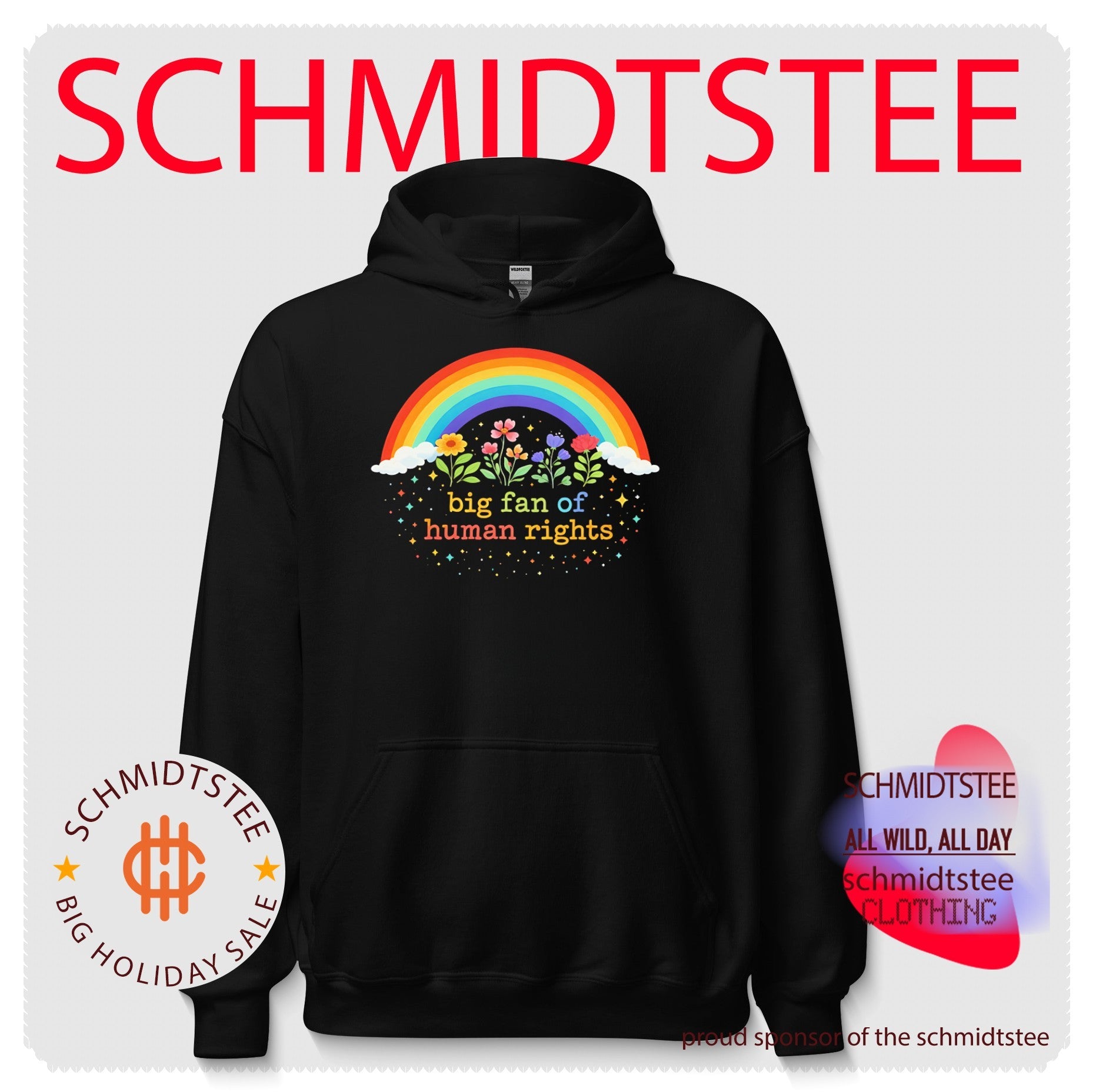 Rainbow big fan of human rights shirt