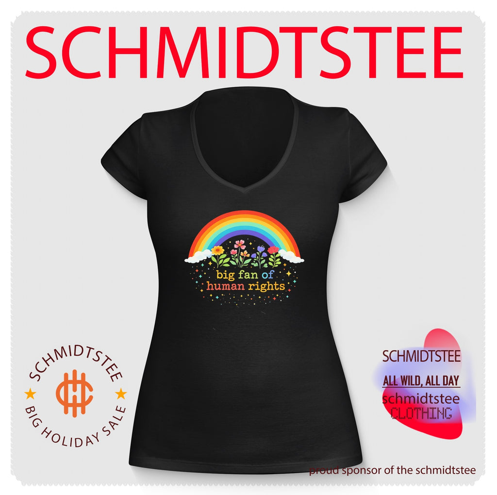 Rainbow big fan of human rights shirt