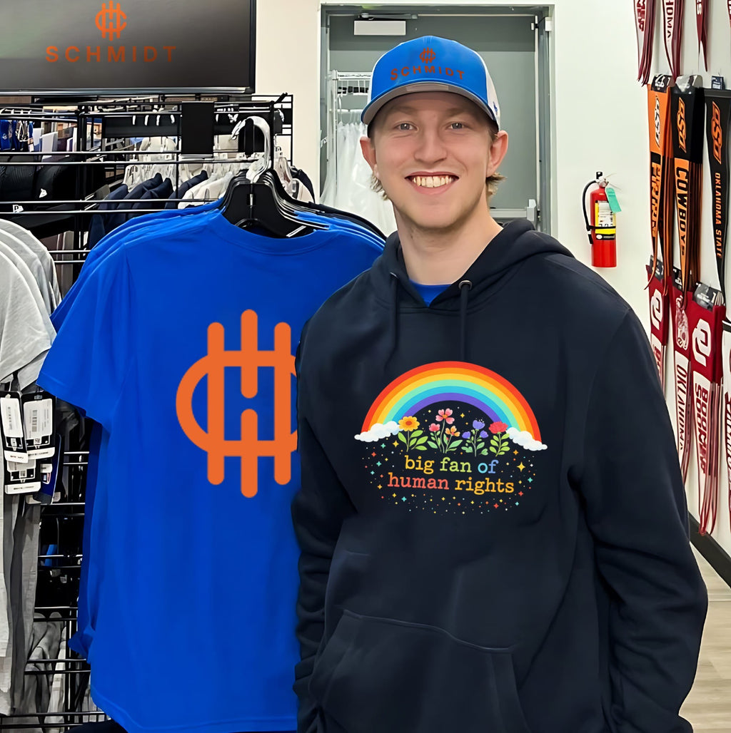 Rainbow big fan of human rights shirt