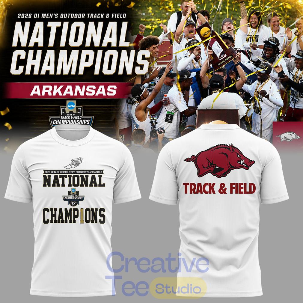 Razorbacks 2026 D1 Men’s Outdoor Track & Field National Champions T-Shirt