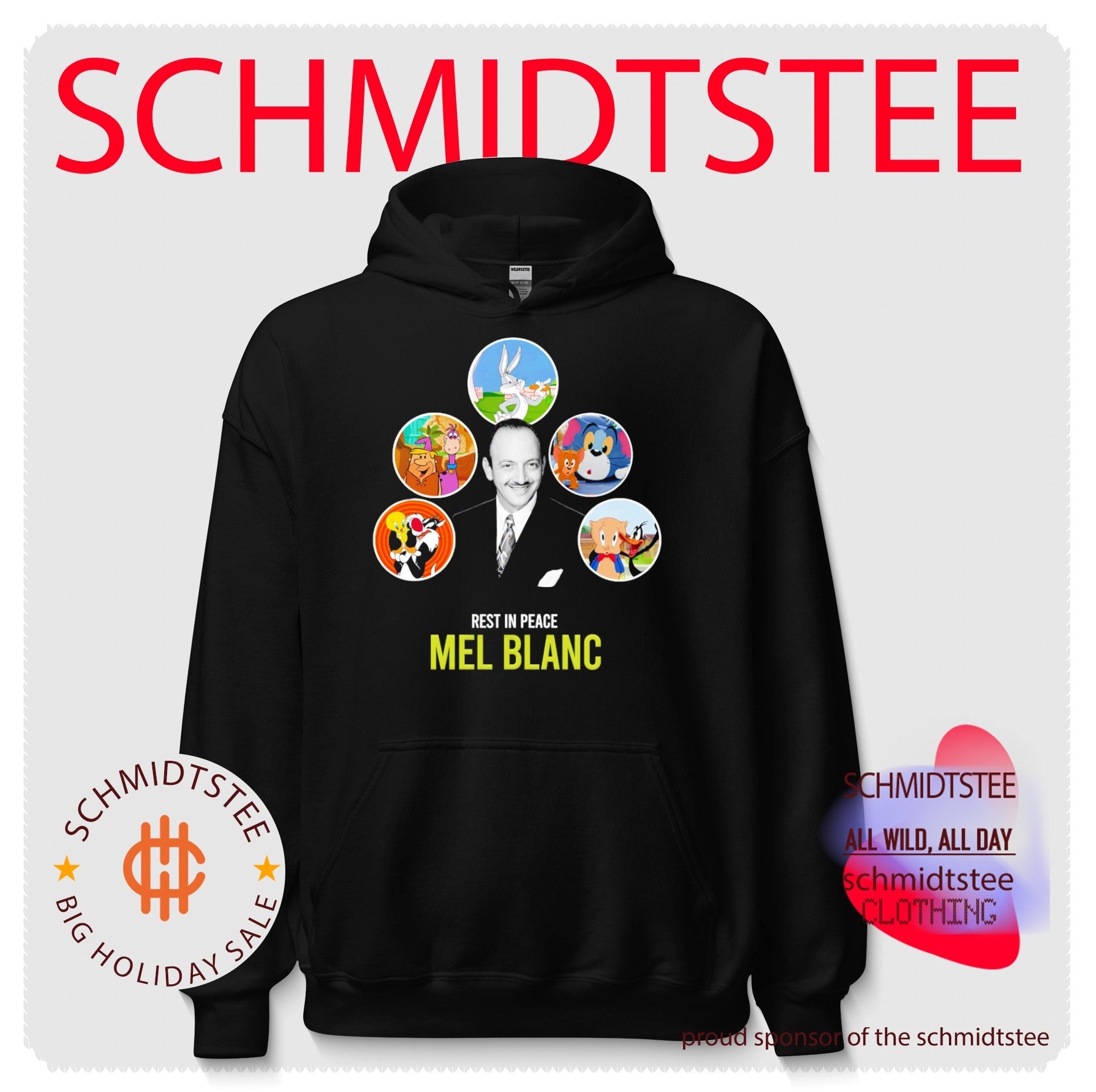 Rest in Peace Mel Blanc Cartoon Voice Actor Tribute shirt
