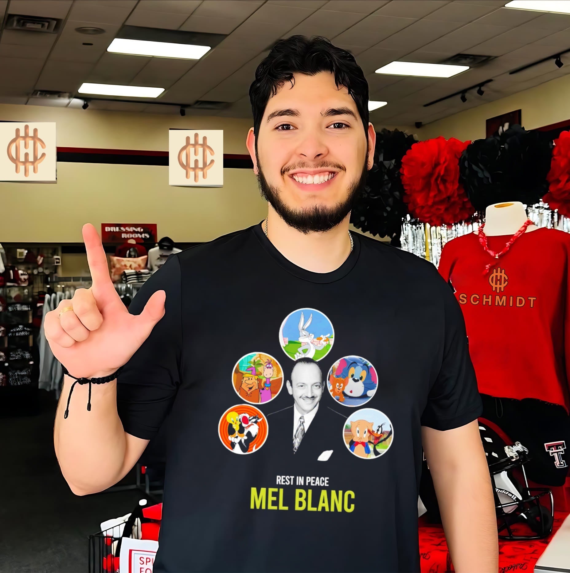 Rest in Peace Mel Blanc Cartoon Voice Actor Tribute shirt