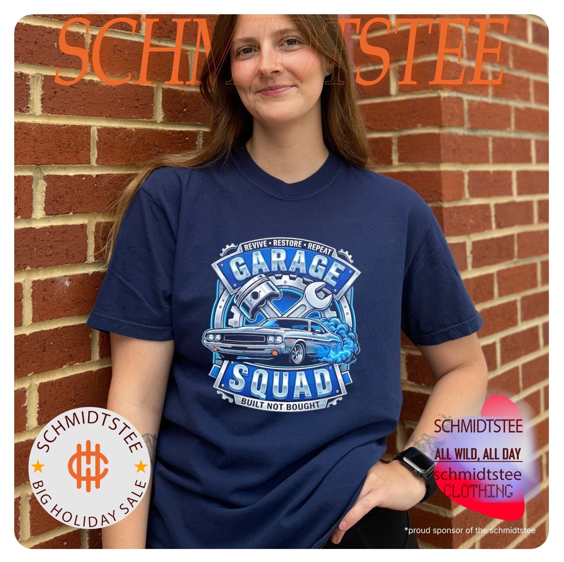 Revive restore repeat garage squad built not bought shirt