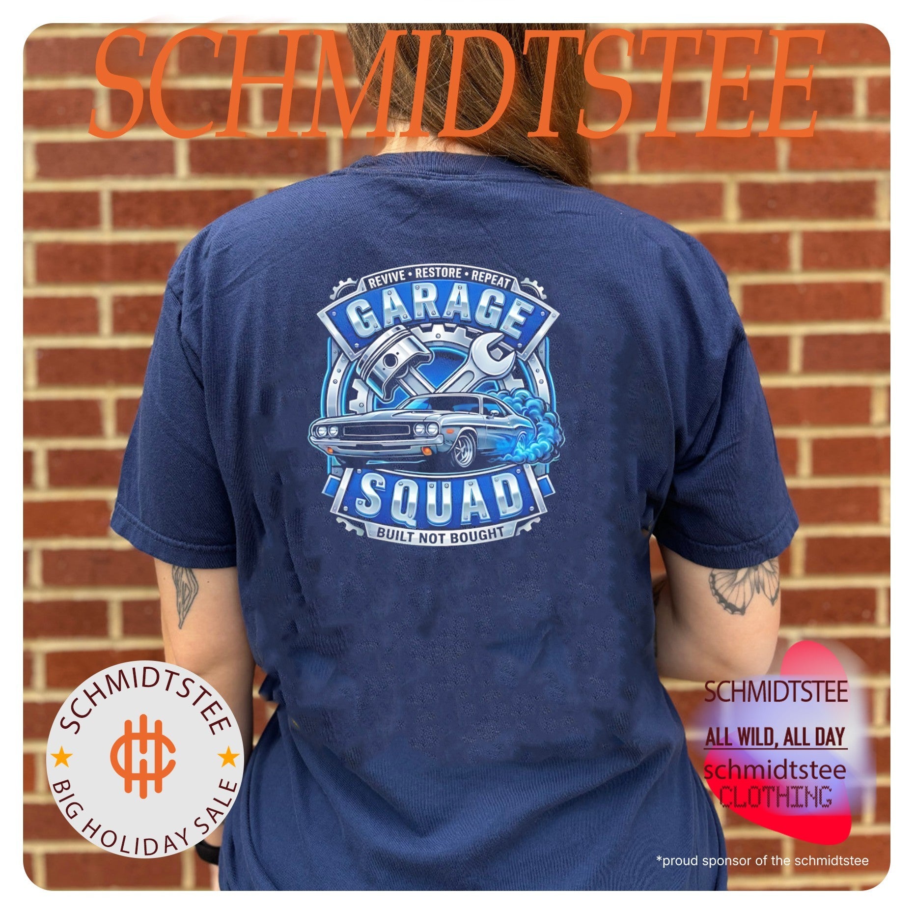 Revive restore repeat garage squad built not bought shirt