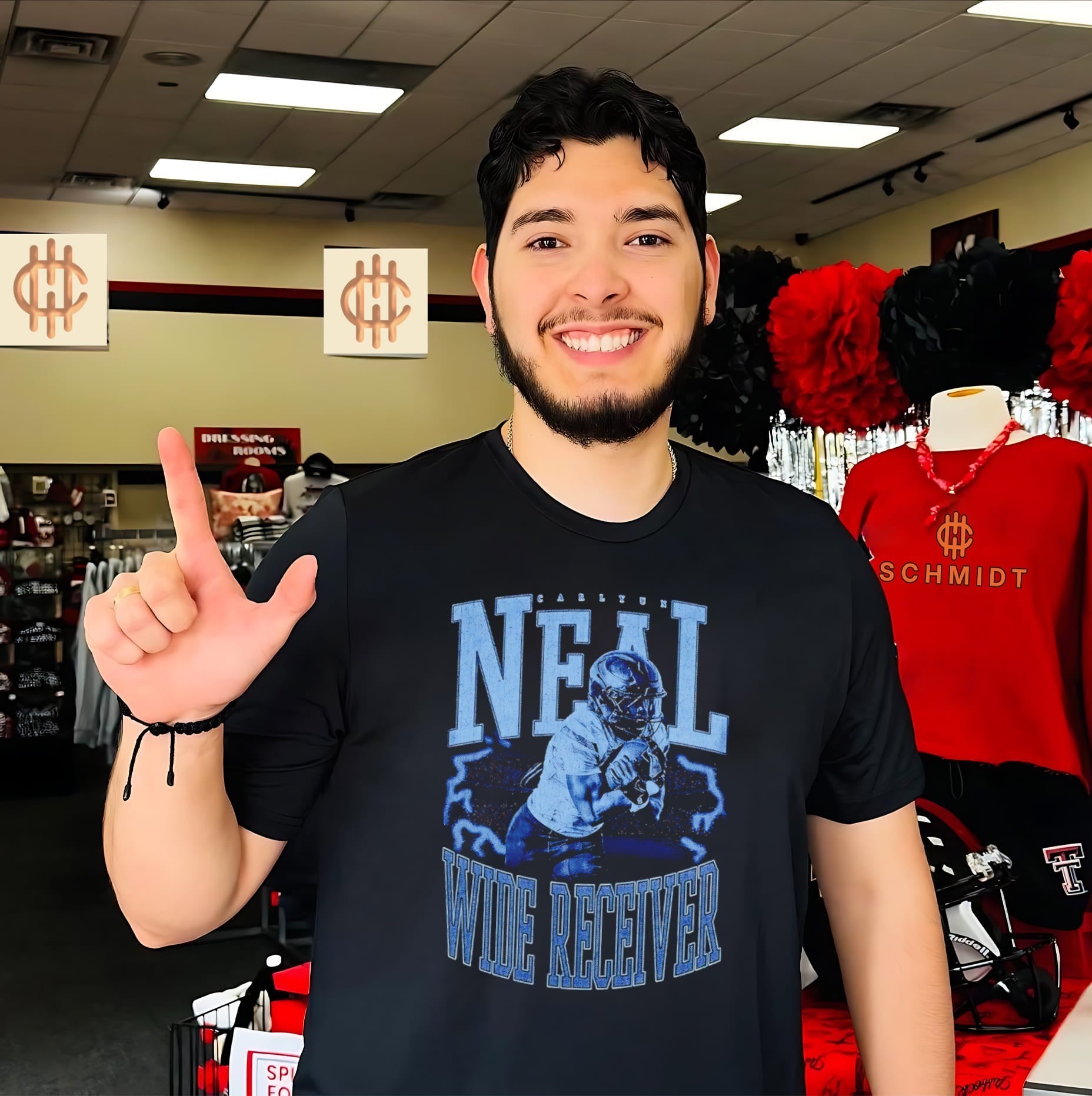 Carlyun Neal Wide Receiver football athlete shirt