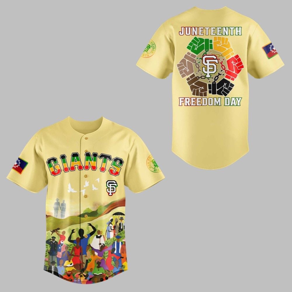 SF Giants Juneteenth Freedom Day 2025 Jersey - Grishko.com