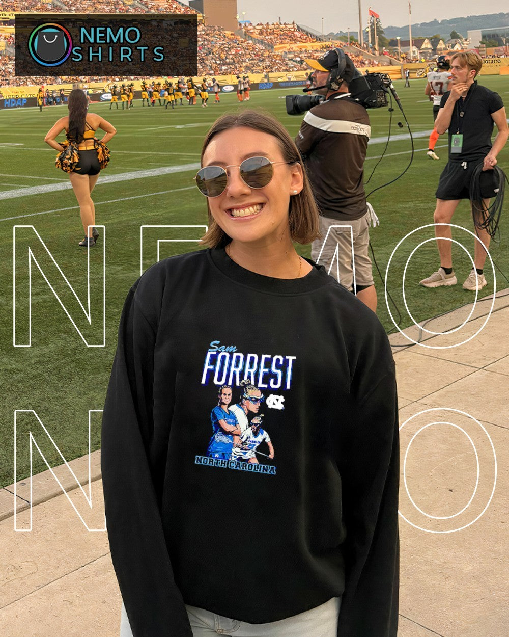 Sam Forrest North Carolina Tar Heels player name shirt