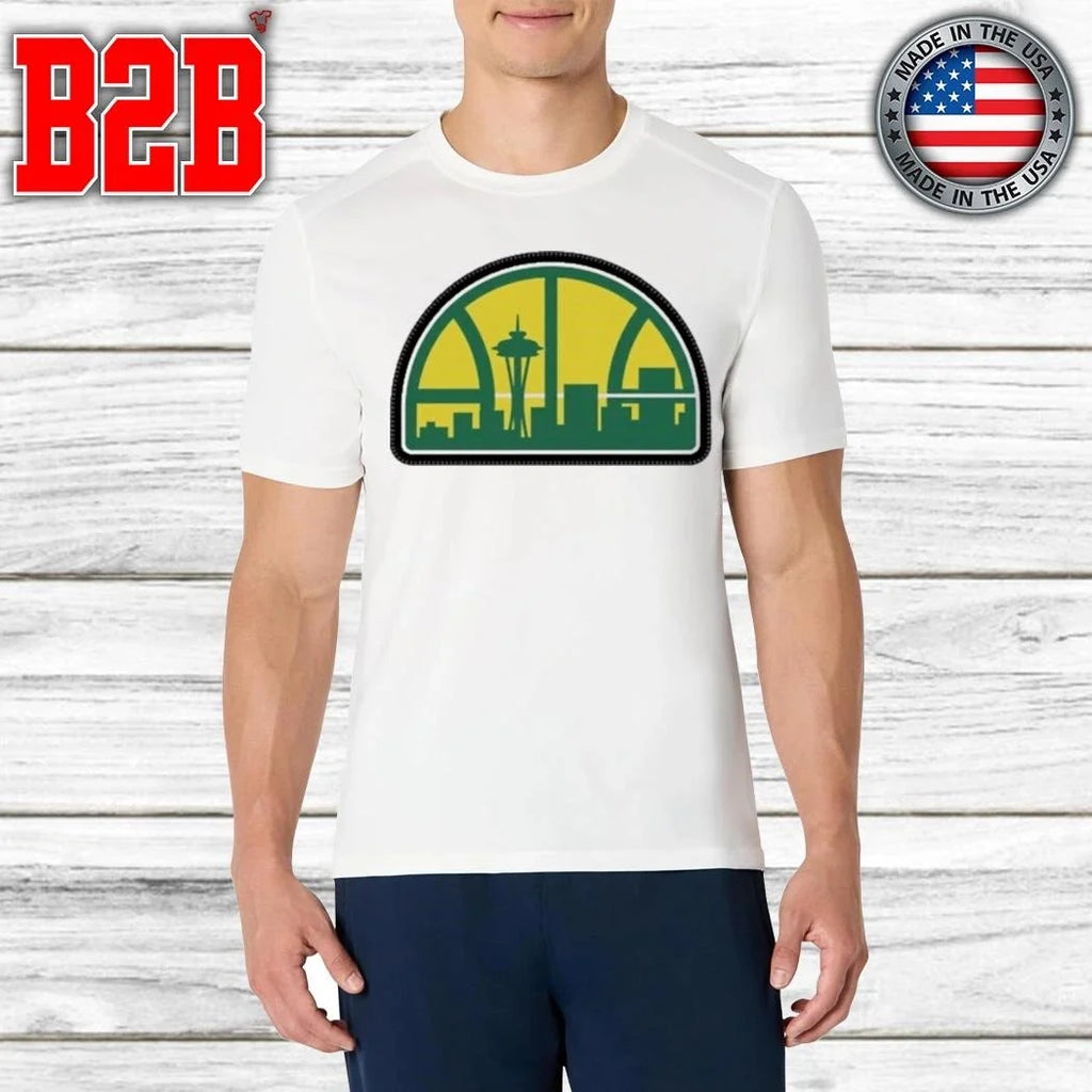 Seattle Supersonics Hardwood Logo Shirt Unisex