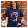 Soccer player with curly hair Siesta Fiesta shirt