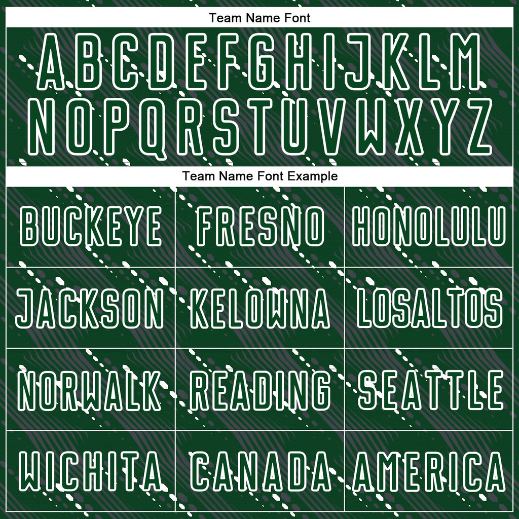 Custom Green White Slant Lines Sports Sublimation Soccer Uniform Jersey