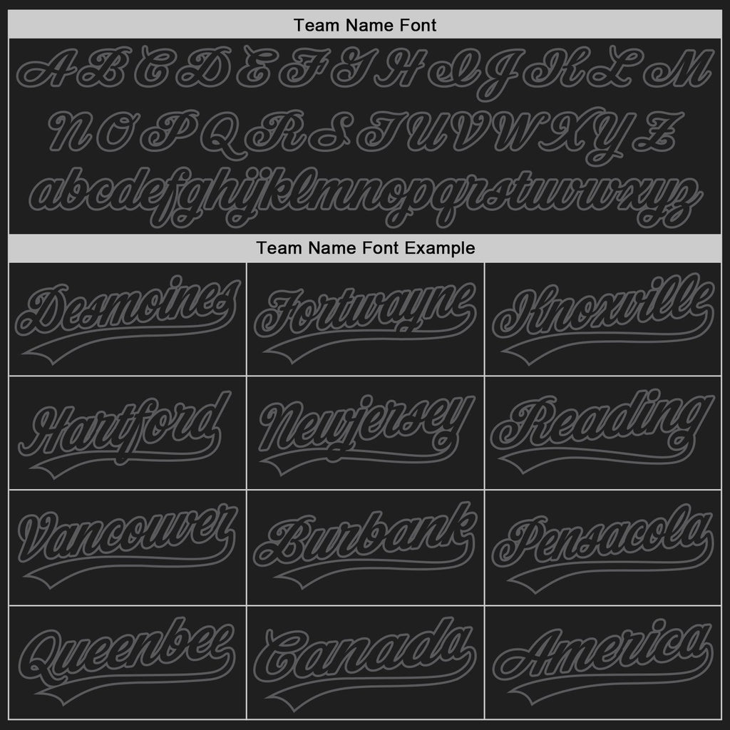 Custom Black Black-Steel Gray Two-Button Unisex Softball Jersey