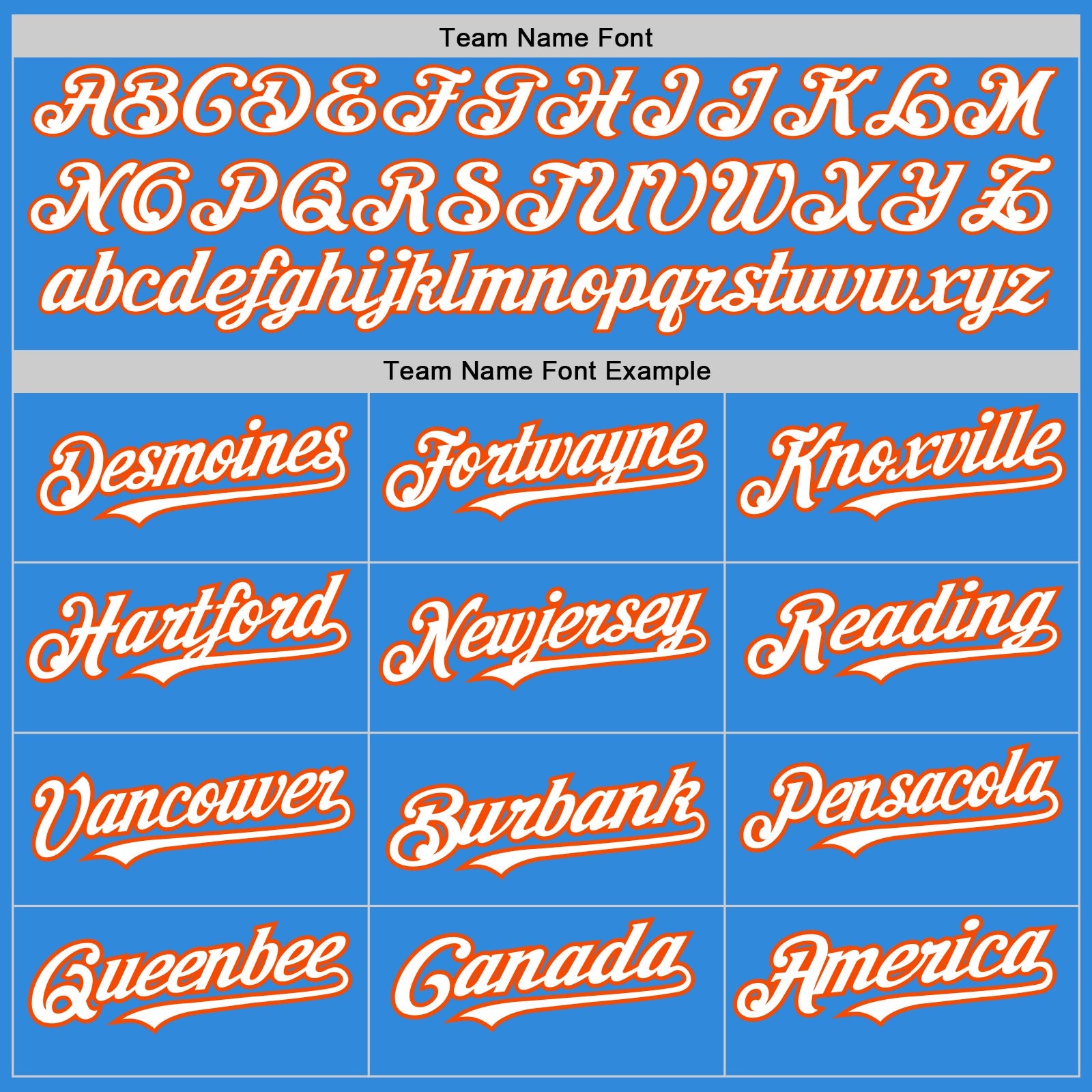 Custom Electric Blue Orange Pinstripe White Two-Button Unisex Softball Jersey
