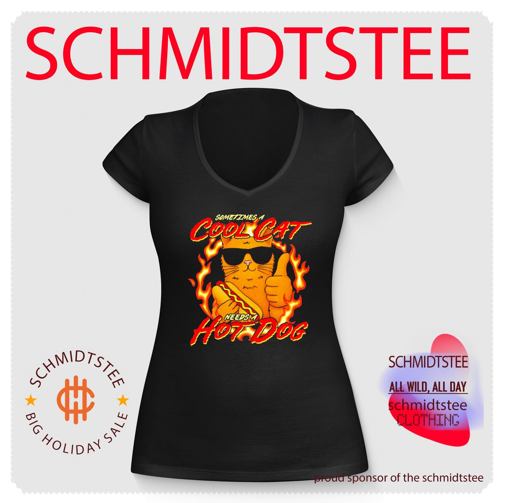 Sometimes a Cool Cat Needs a Hot Dog shirt