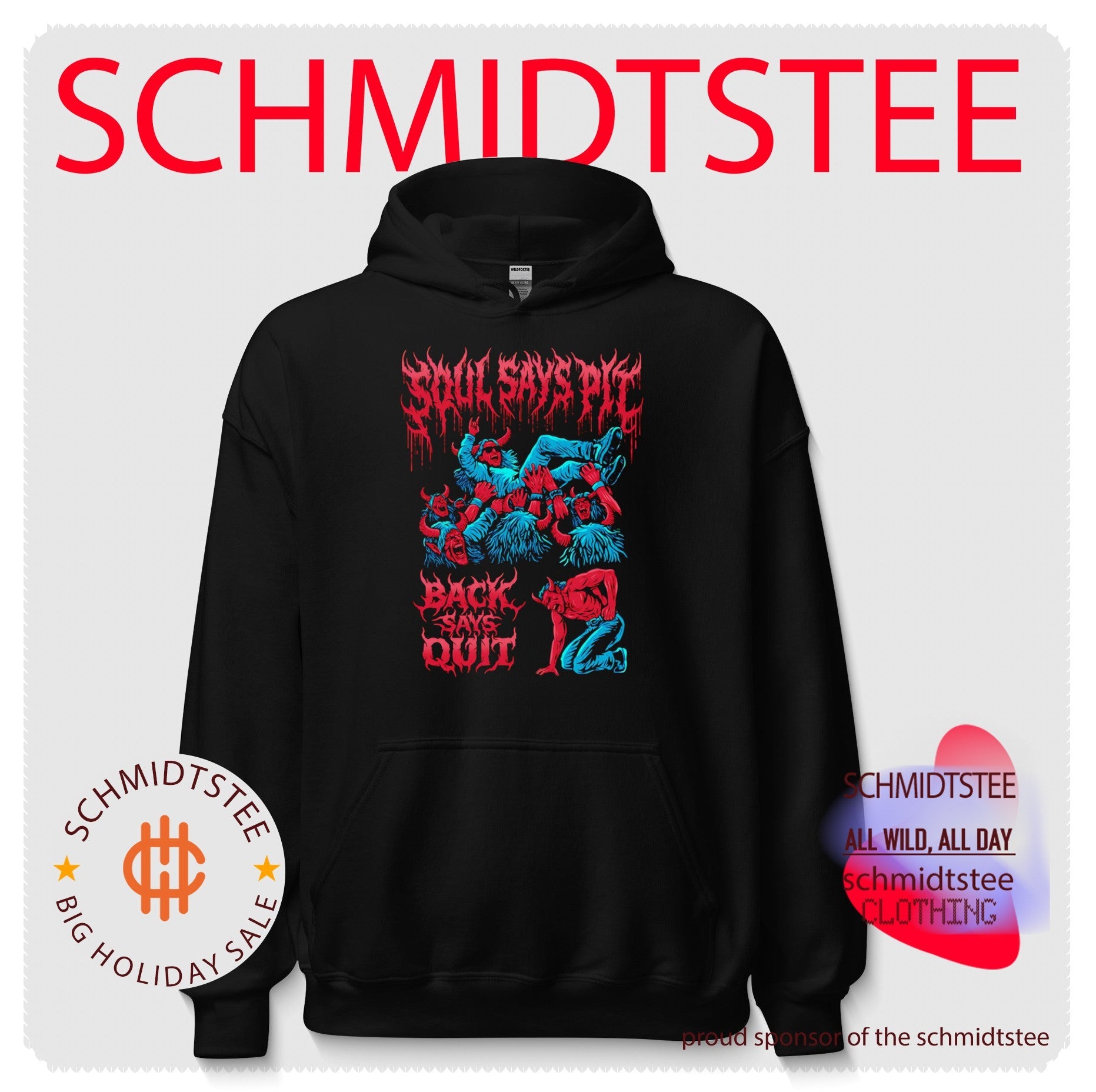 Soul Says Pit Back Says Quit Demon Crowd Surfing shirt