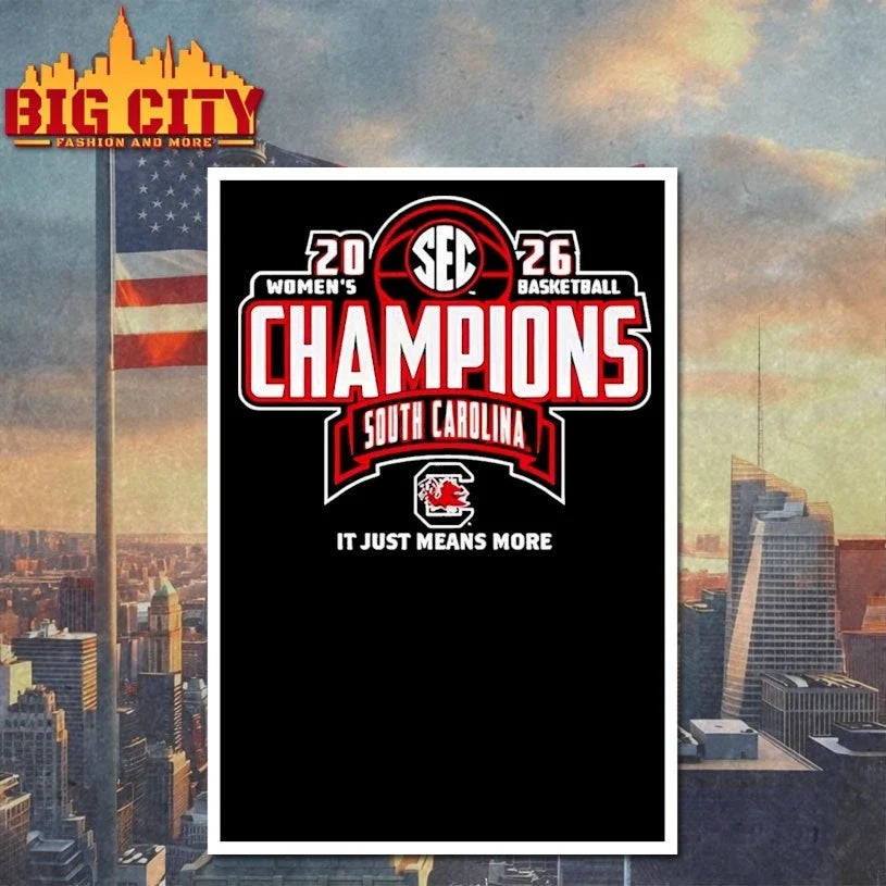 South Carolina Gamecocks 2026 SEC Women’s Basketball Regular Season Champions Unisex