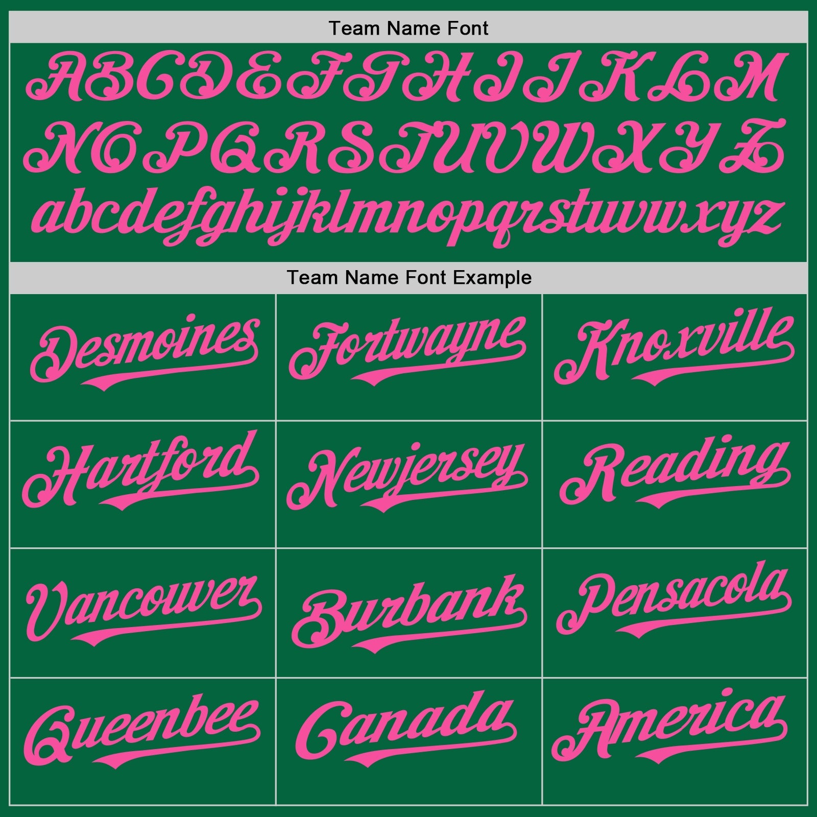 Custom Kelly Green White-Pink Pinstripe Authentic Split Fashion Baseball Jersey