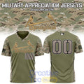 Springfield Cardinals 2026 Military Appreciation Night Camo Custom Baseball Jersey