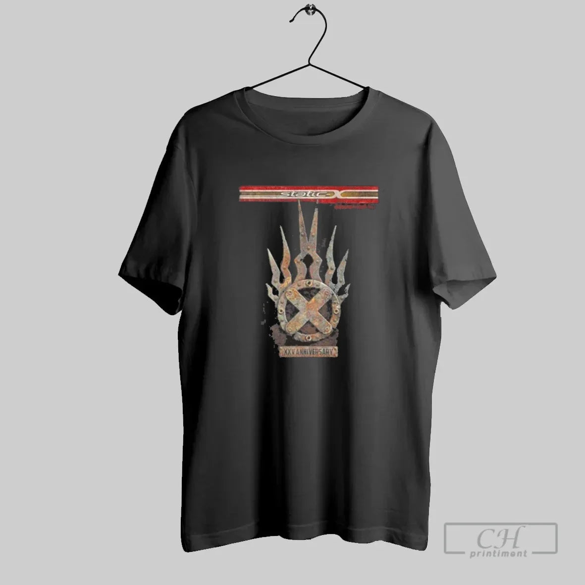 Static X Wdt Color Logo Rusted Shock