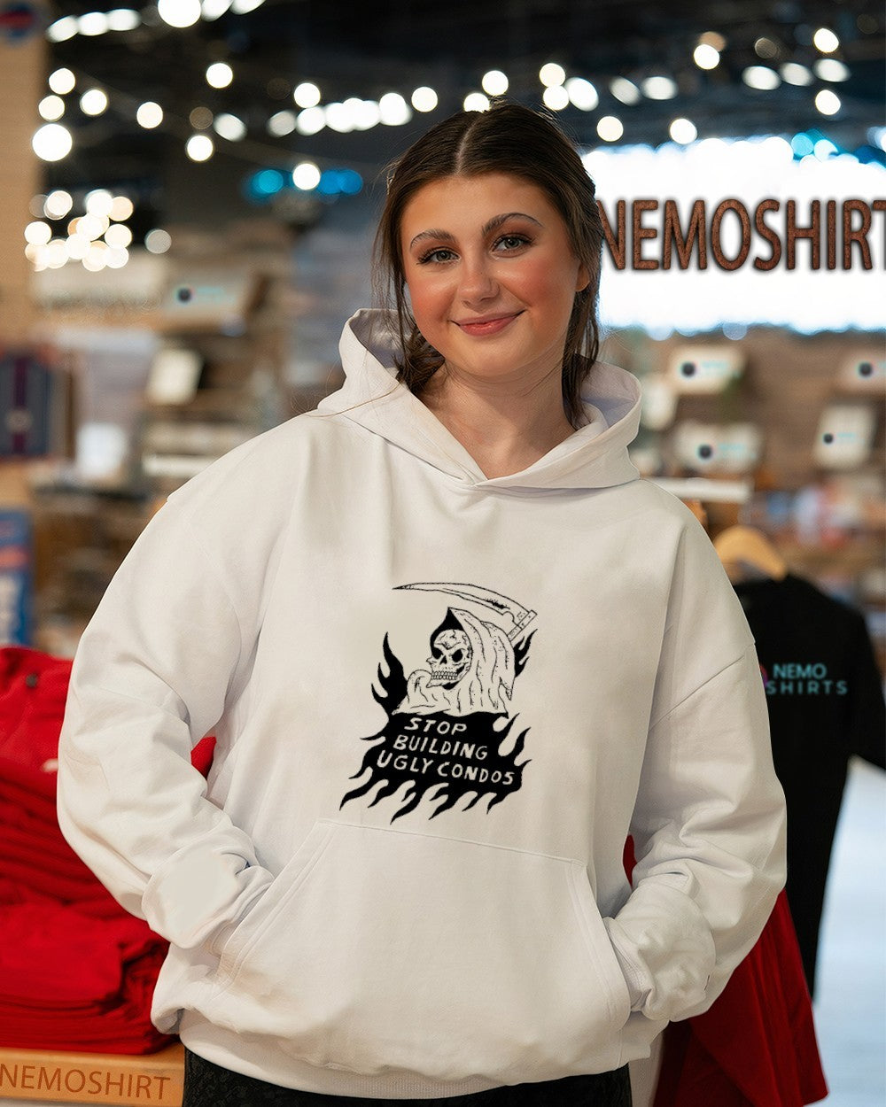 Stop building ugly condos grim reaper shirt