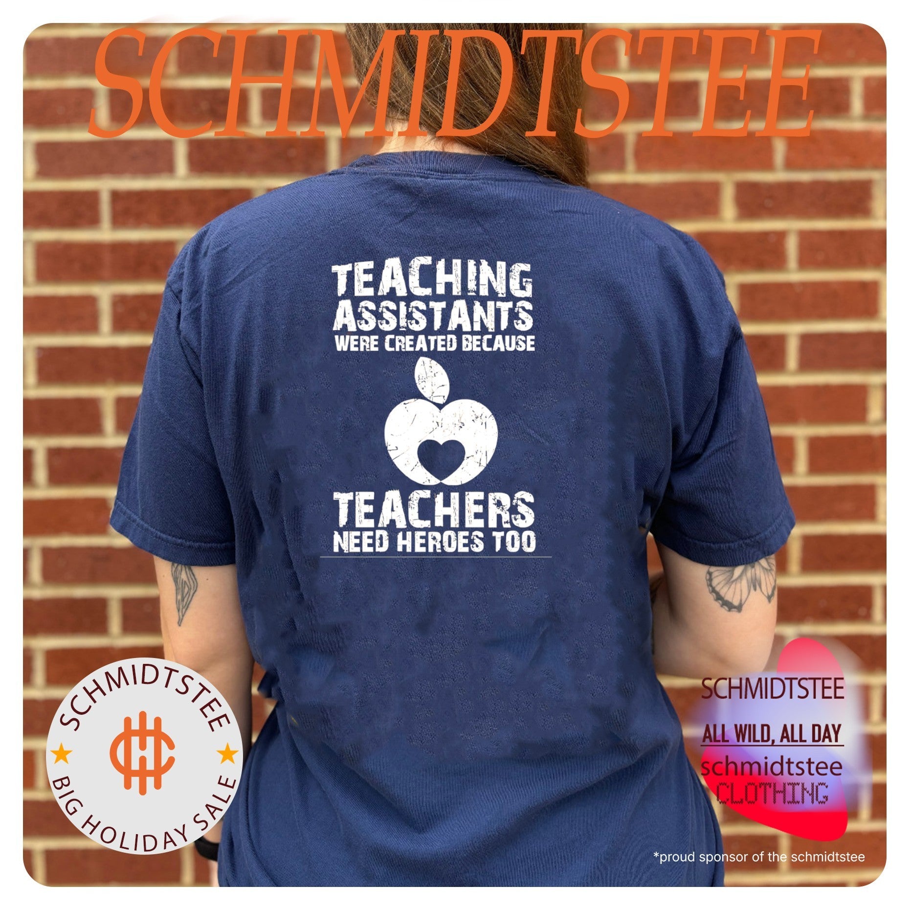 Teaching assistants were created because teachers need heroes too shirt