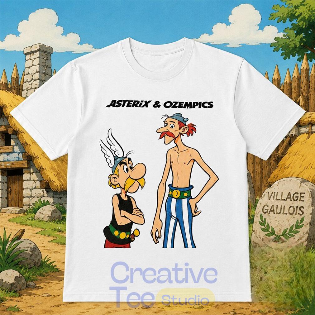 Thin Obelix Comic Asterix And Ozempics Funny T-Shirt