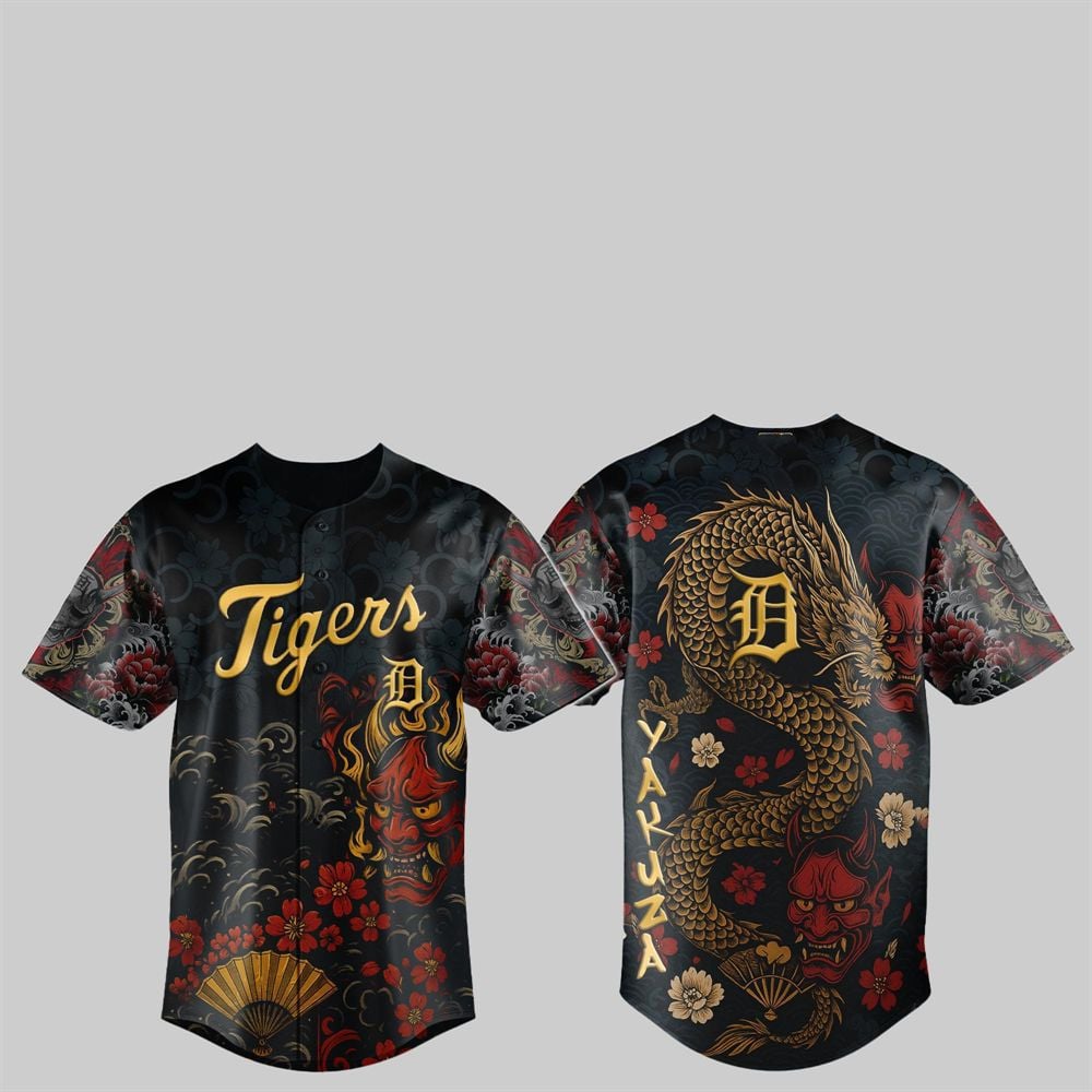 Tigers Yakuza Dragon Oni Jersey 2025 - Grishko.com