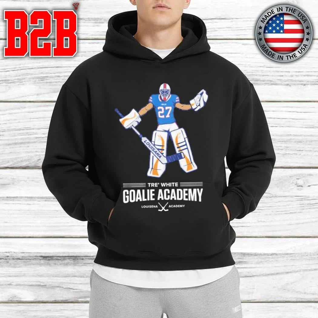 Tre White Goalie Academy Zero Goals Allowed Zero Games Played Shirt Unisex