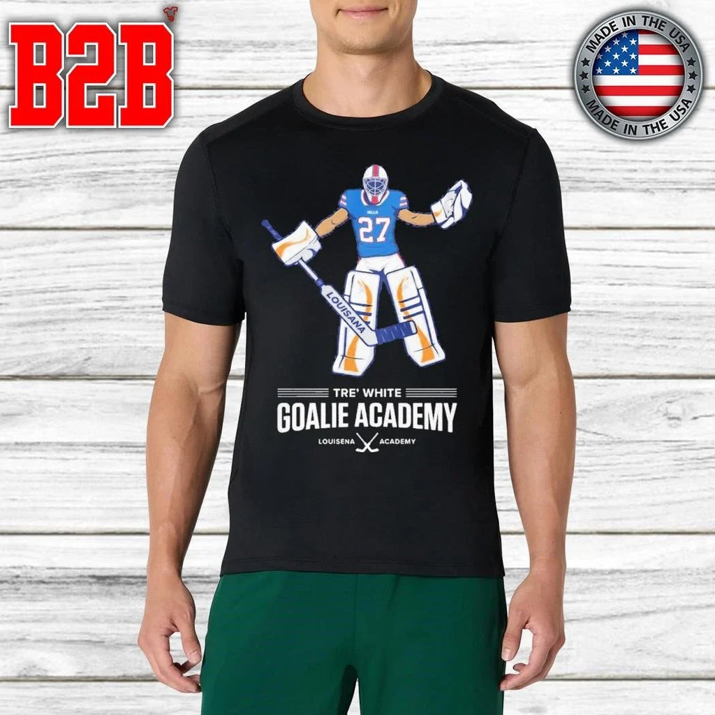 Tre White Goalie Academy Zero Goals Allowed Zero Games Played Shirt Unisex