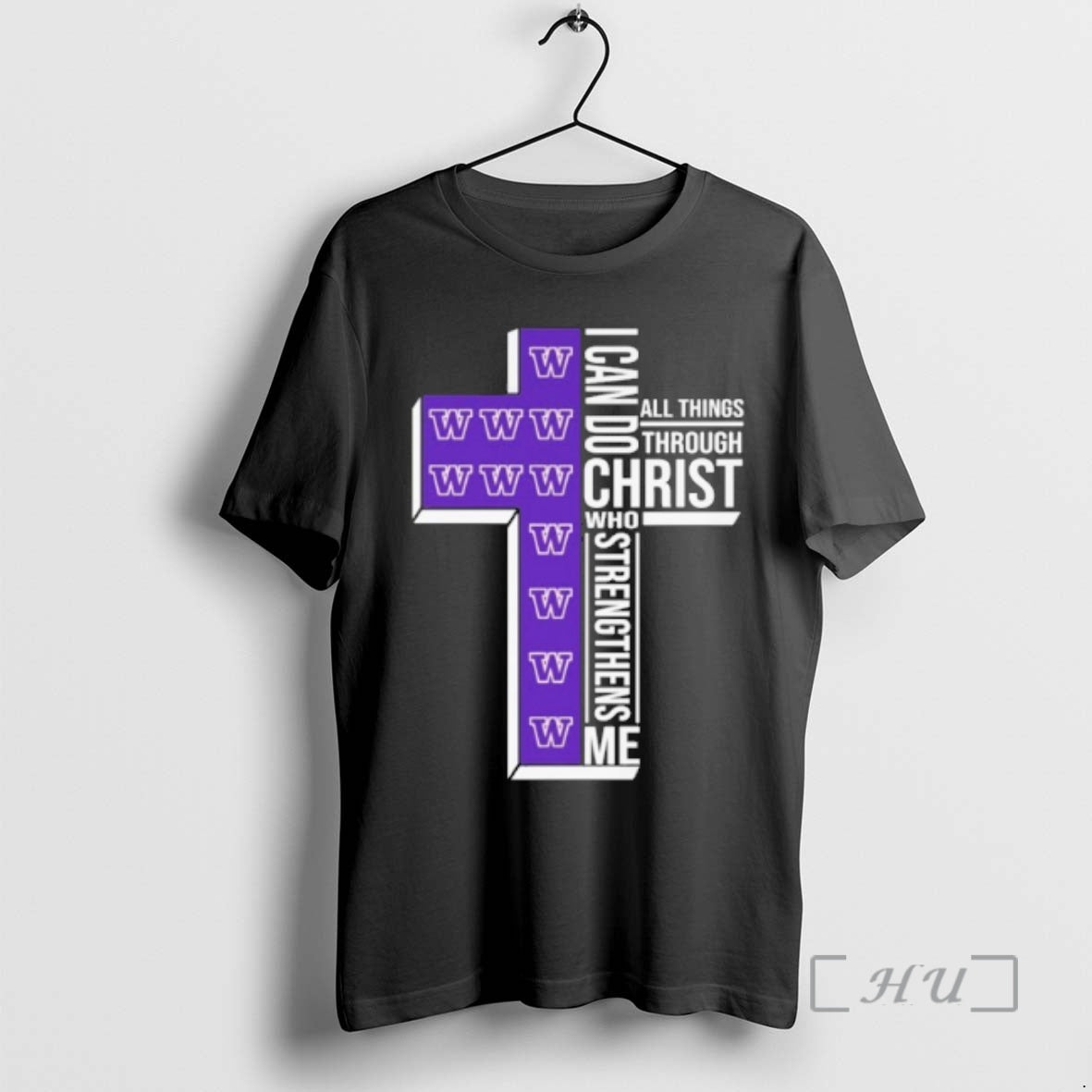 Trending 2026 Washington Huskies I Can Do All Things Through Christ Who Strengthens Me Premium