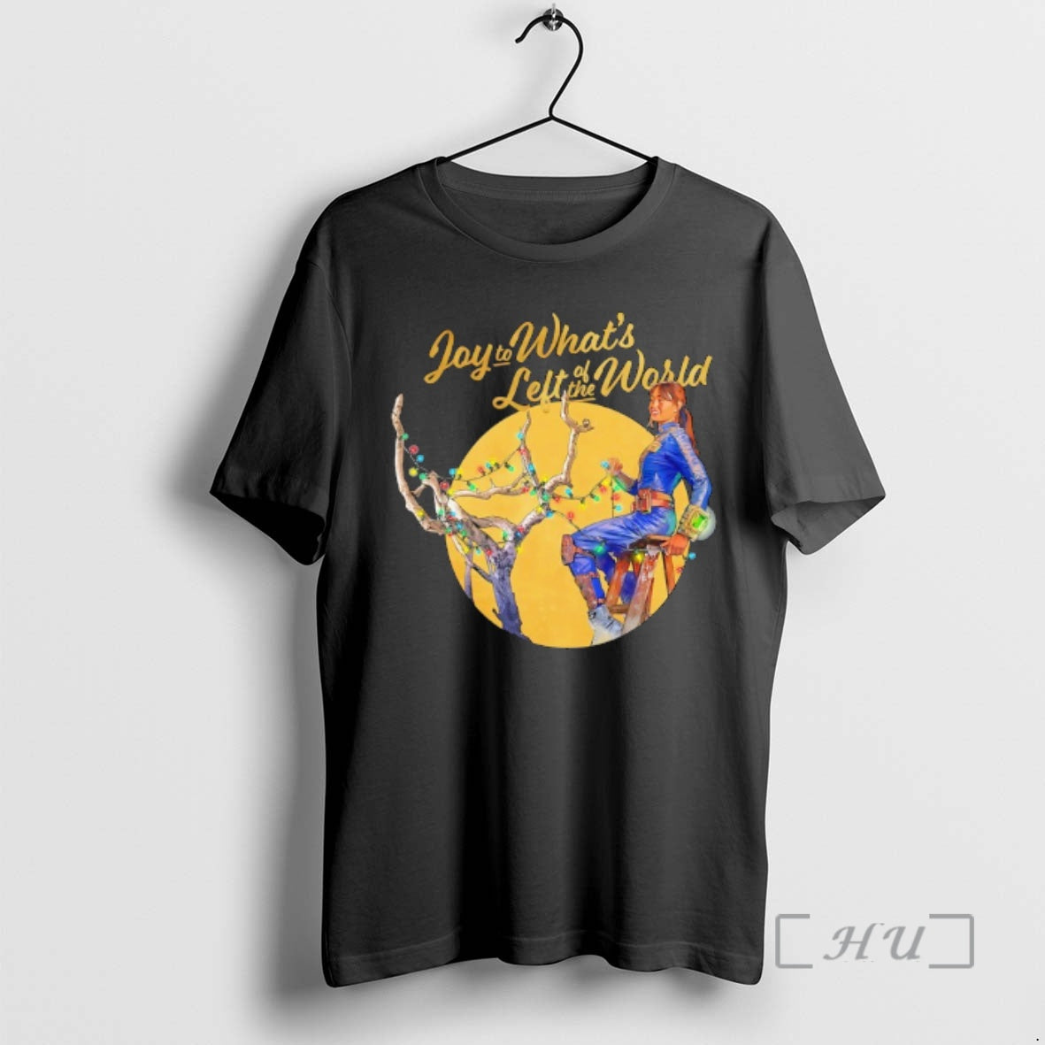 Trending Fallout Lucy Joy To Whats Left Of The World Merry Christmas Premium T Shirts