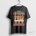 Trending Never Underestimate A Grandma Player Signature Who Loves The Redskins Premium T Shirts Sweater
