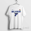 Trending St Louis Blues X Jimmy Buffett Parrot Mascot Double Sided Graphic Premium T Shirts