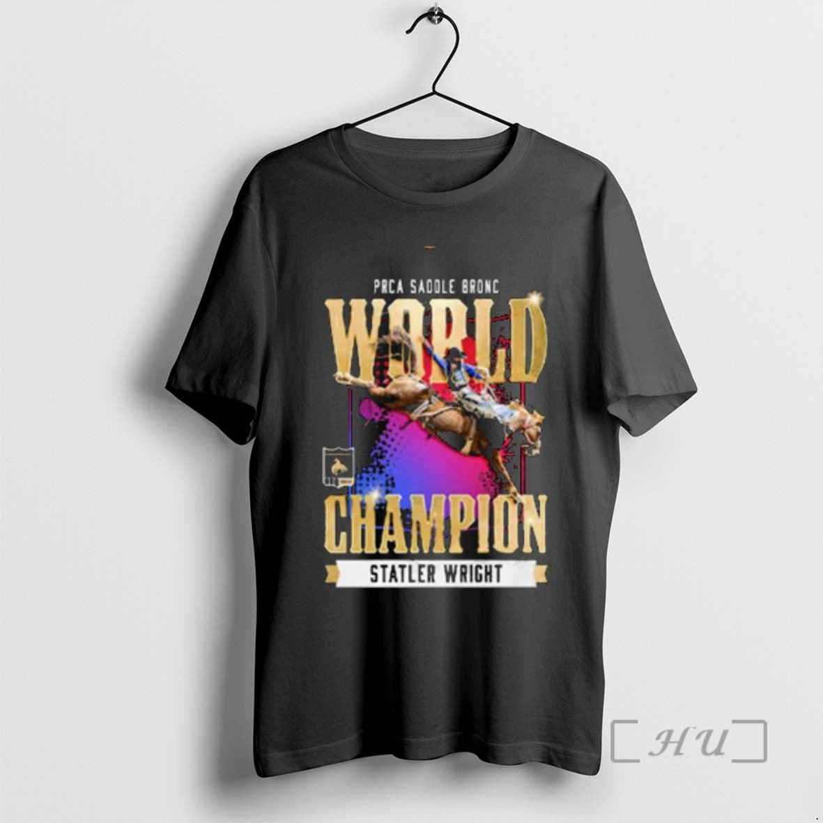 Trending Stetson Wright Nfr 2025 Prca Saddle Bronc World Champion Circle Black Premium T Shirts