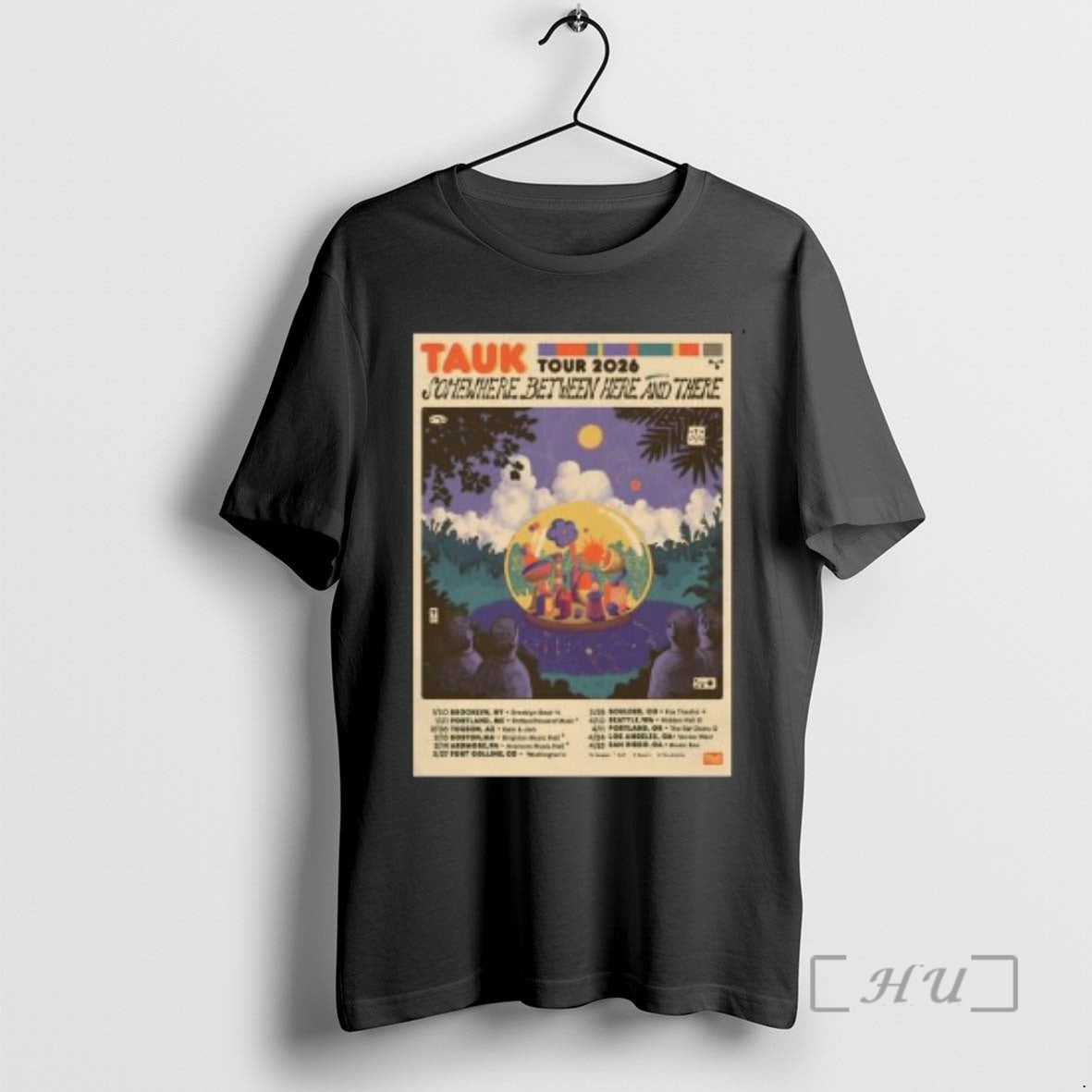 Trending Tauk Somewhere Between Here And There 2026 Shows Circle Black Premium T Shirts Sweater
