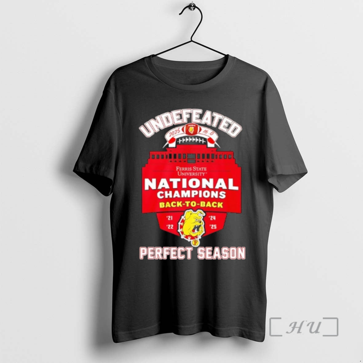 Trending Undefeated Ferris State Bulldogs 2025 National Champions Back To Back Perfect Season Premium
