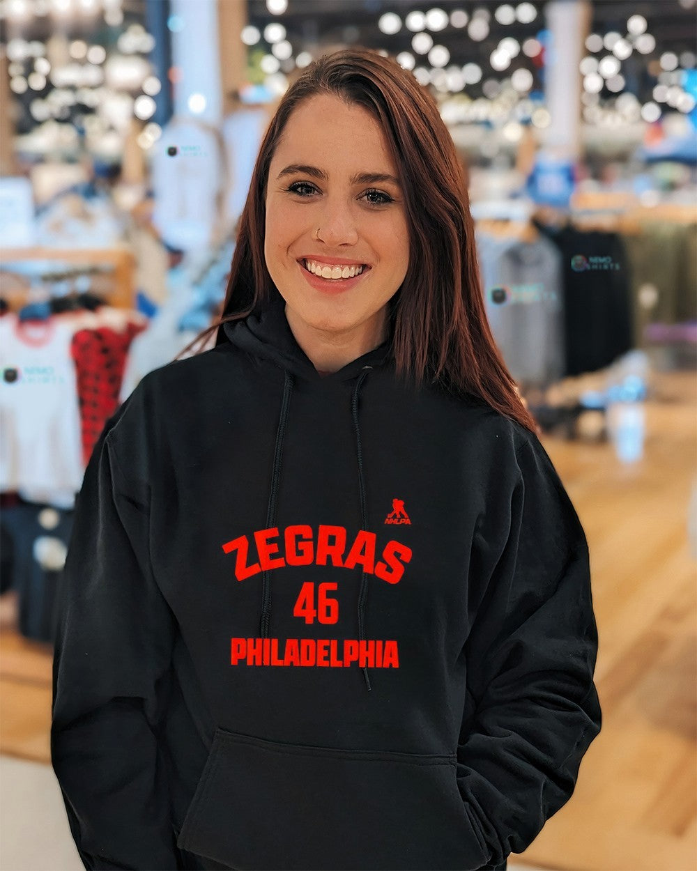 Trevor Zegras 46 Philadelphia Flyers name and number shirt