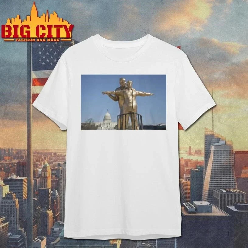 Trump and Epstein Titanic Statue Shirt Unisex
