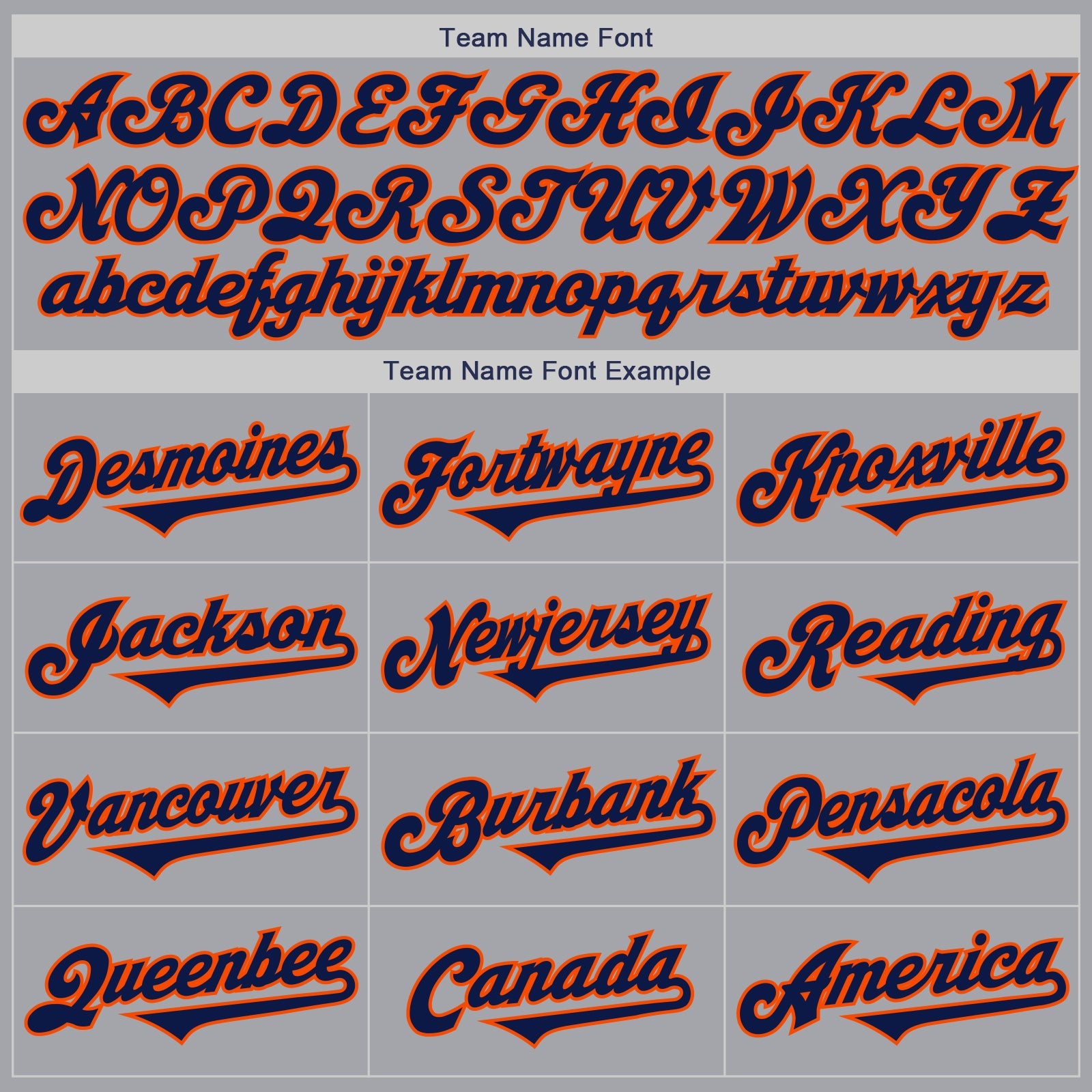 Custom Gray Navy-Orange Authentic Two Tone Baseball Jersey