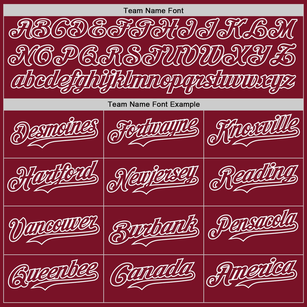 Custom Crimson White Pinstripe White Authentic Two Tone Baseball Jersey