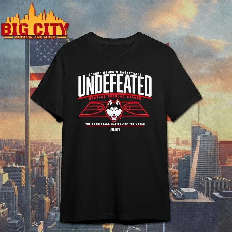 UConn Huskies WBB Undefeated 2025-26 Regular Season Shirt Unisex