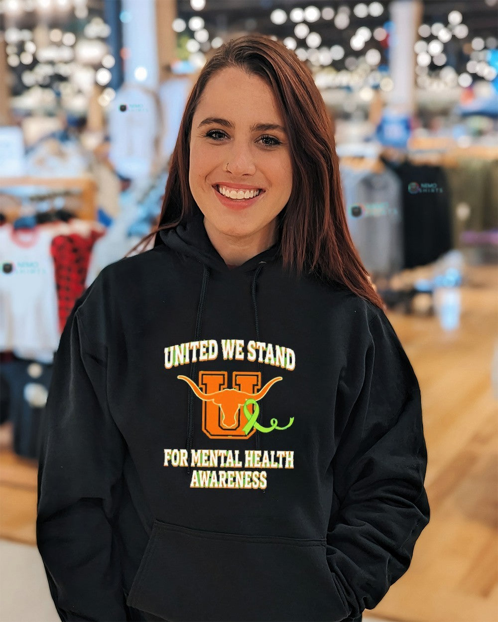 United we stand for mental health awareness UHS Longhorns shirt