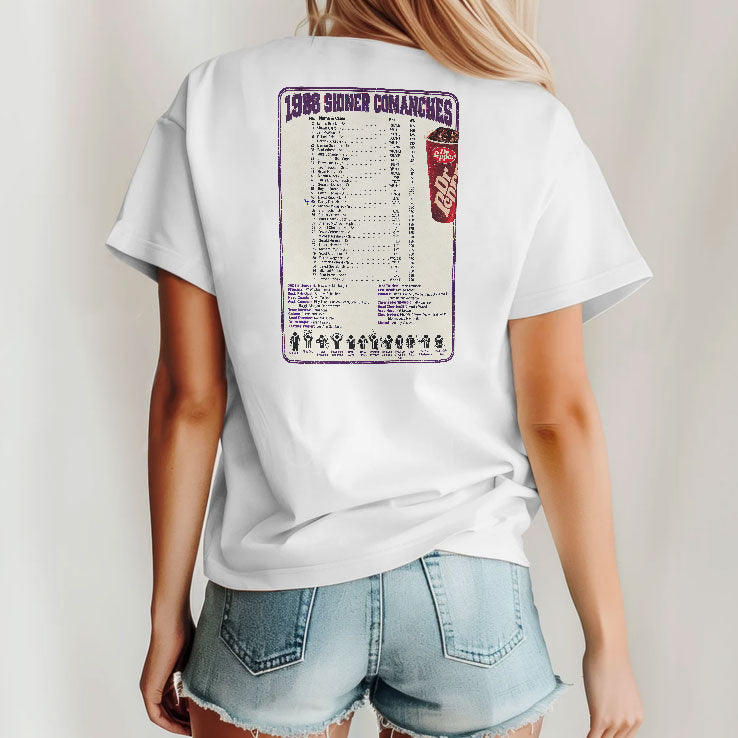 Vintage 1986 State Champions Shiner Comanches T Shirt
